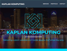 Tablet Screenshot of kaplankomputing.com